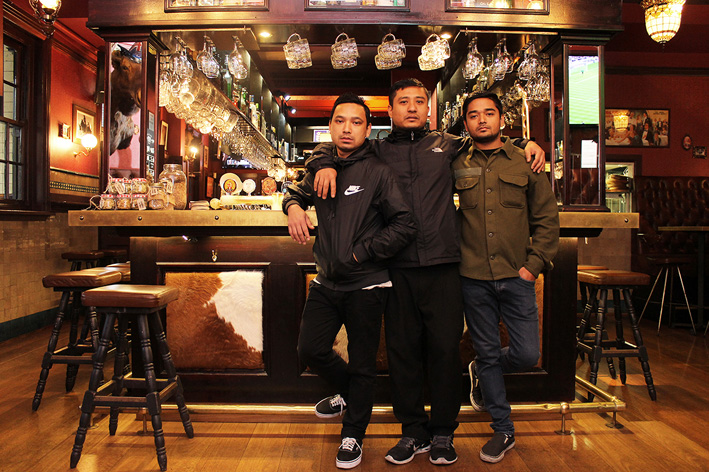 K&B team: Devendra Sherchan, Anjan Prajapati, Shirish Shrestha