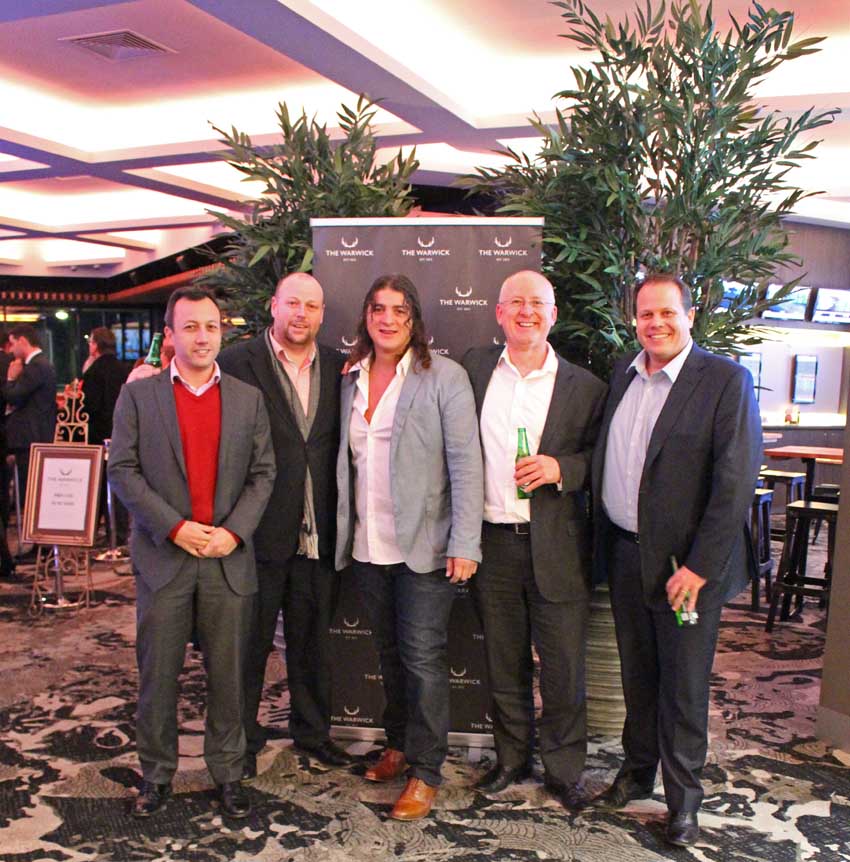 Mario Gravanis with representatives from St George Bank