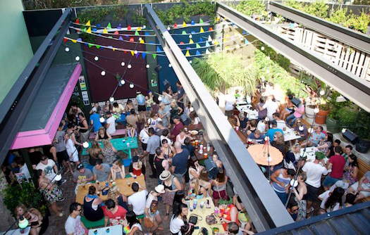 Newtown Hotel courtyard