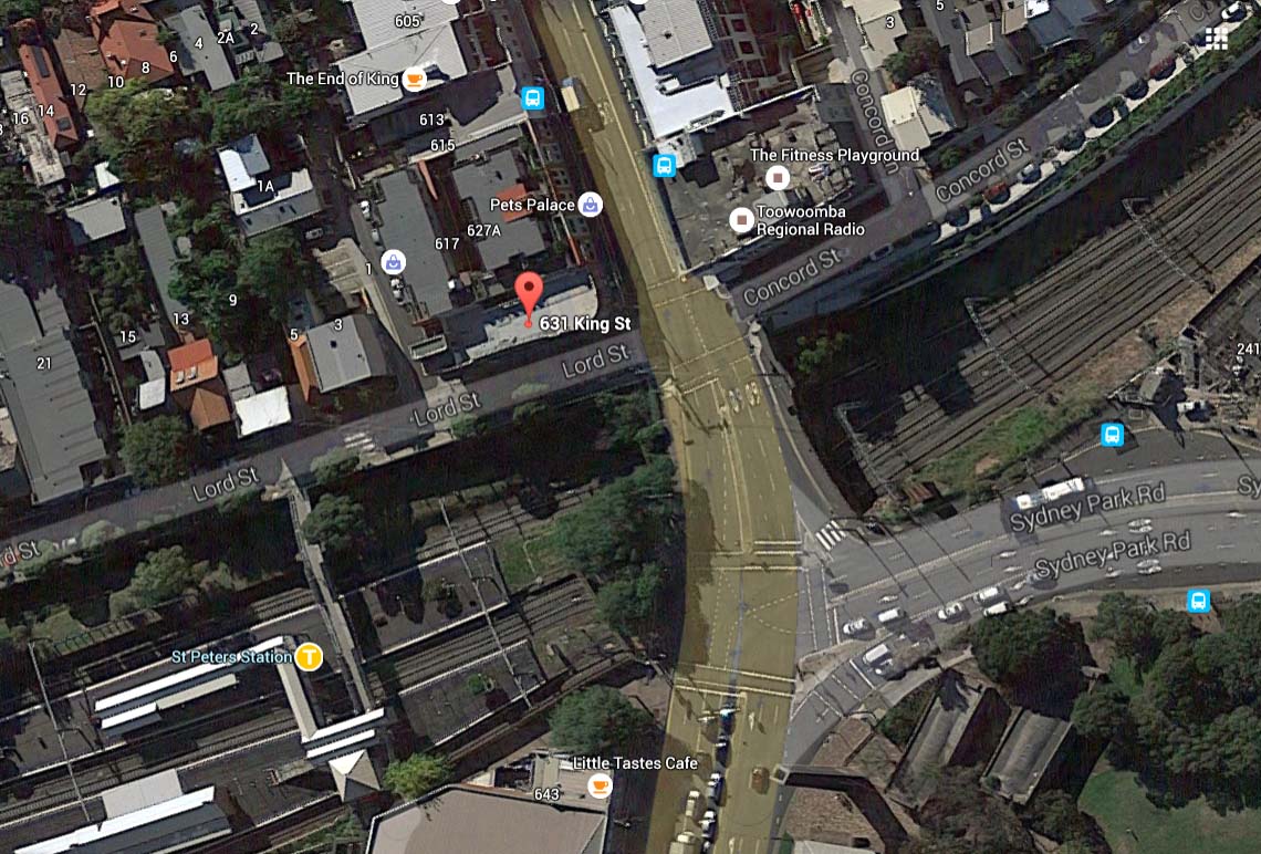 Sydney Park Hotel. Image: Google Earth