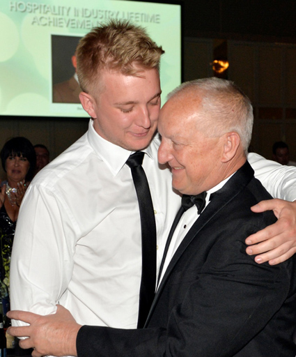 Michael Strom with father David Strom